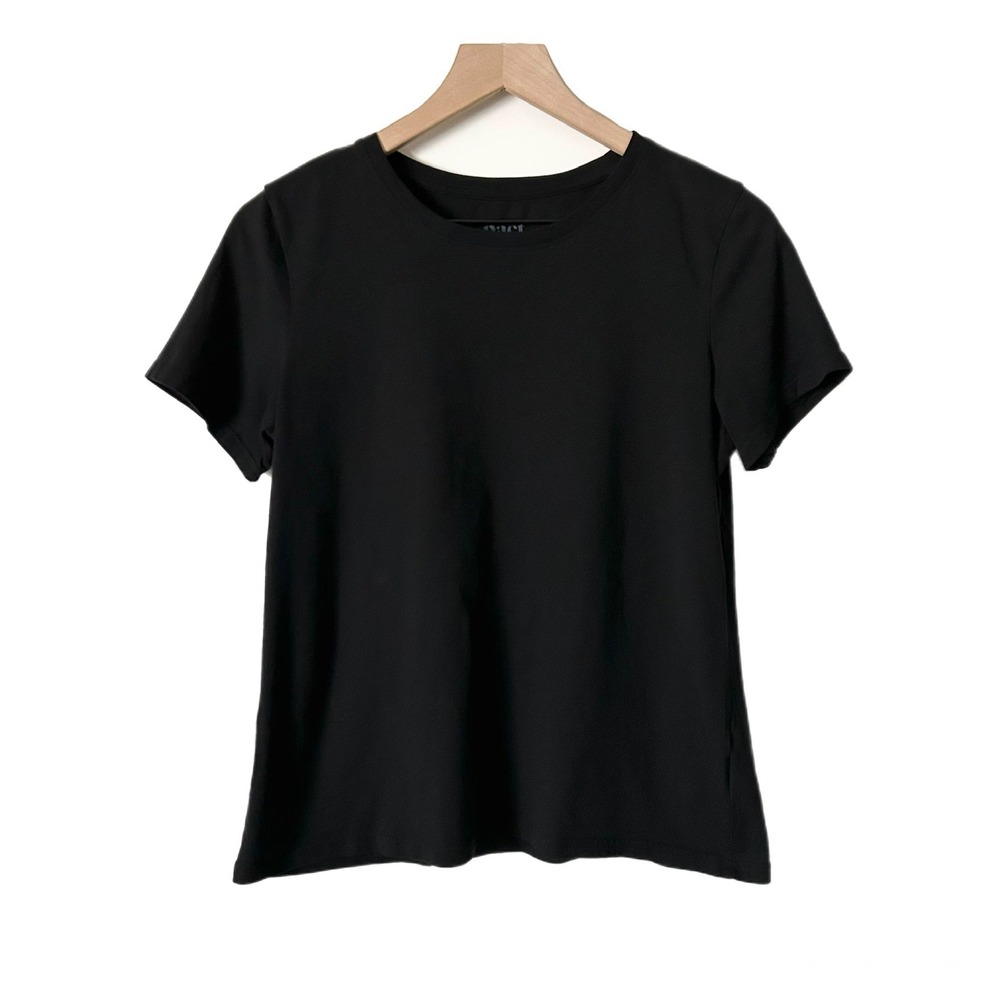 Pact T-Shirt 100% Organic Cotton Black Short Sleeve Crew Neck Size Small